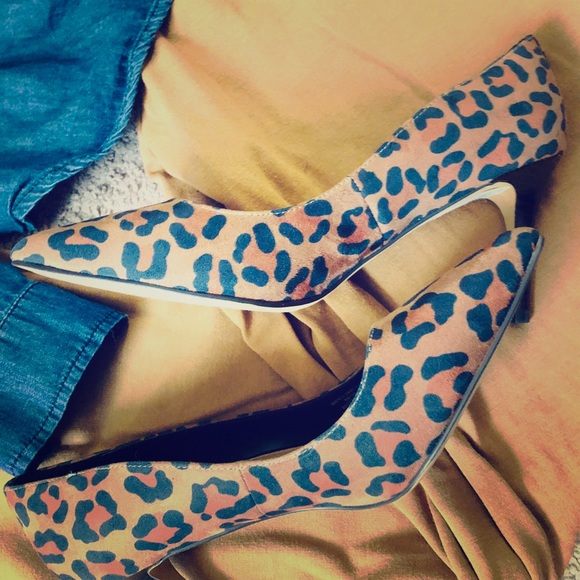 BCBGeneration Shoes - Sueded Animal print pumps